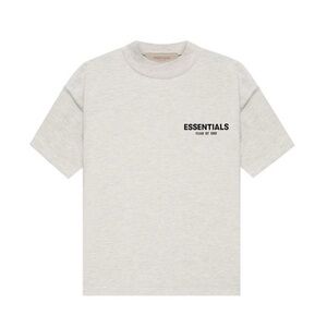 Fear of God Essentials Light Oatmeal Short Sleeve T-Shirt ( OVERSIZED )